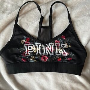 Pink sport bra